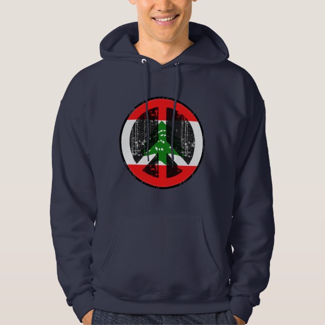Fred i Libanon Hoodie (Framsida)