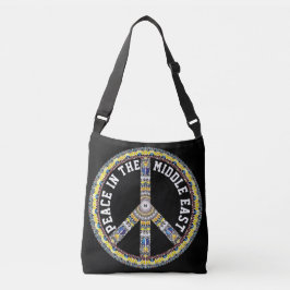 FRED I MELLAN ÖSTERN - GEOMETRISK BUTTERFLIK AXELVÄSKA