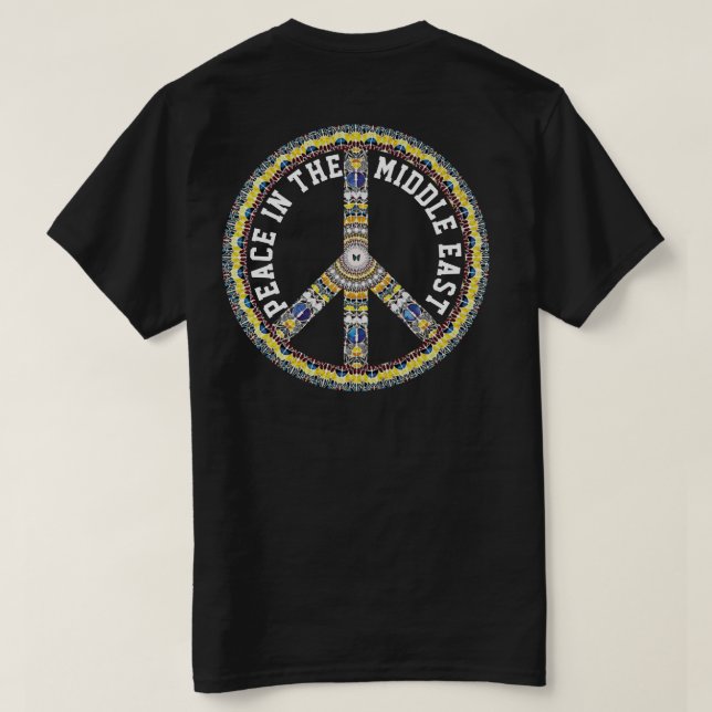 FRED I MELLAN ÖSTERN - GEOMETRISK BUTTERFLIK T SHIRT (Design baksida)