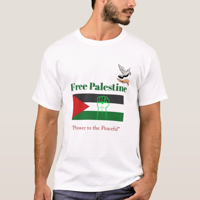 Fred i Palestina - aktivist T-Shirt (Framsida)