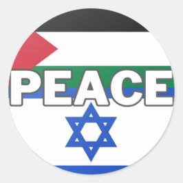 Fred i Palestina och Israel Runt Klistermärke