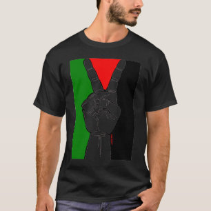 Fred i Palestina (svarten) T-shirt