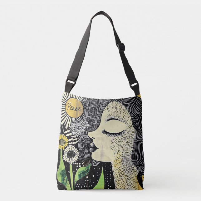 Fred i serenity Abstrakt Totebag Axelväska (Framsida)