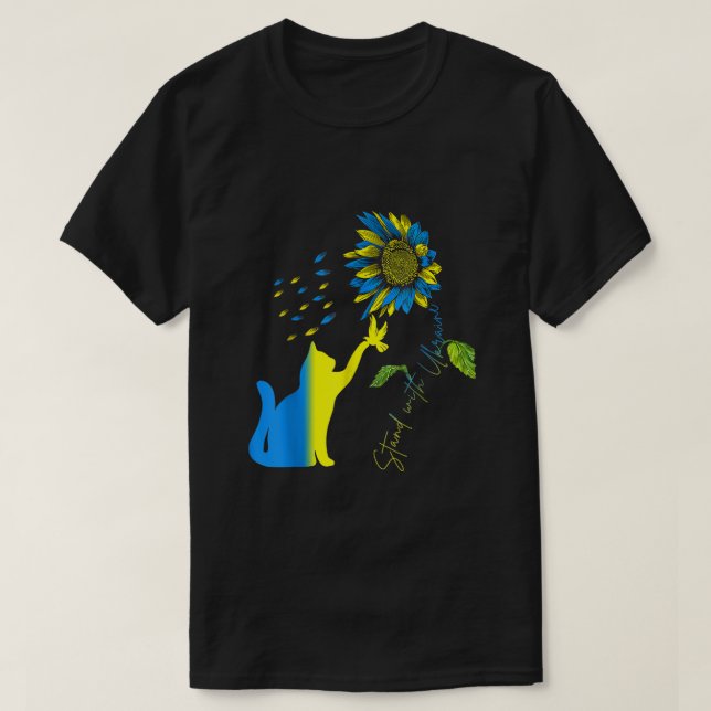 Fred i Ukraina, Dove and Cat stand med Ukraina T Shirt (Design framsida)