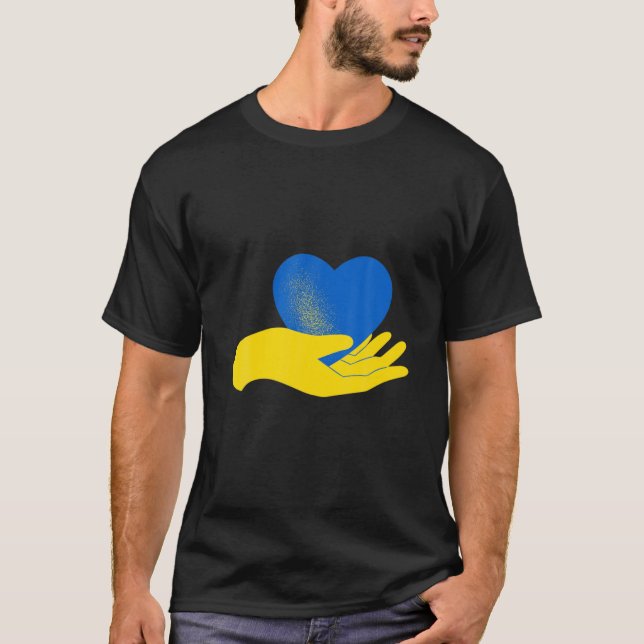 Fred i Ukraina Dove. Stå mot Ukraina. Support T Shirt (Framsida)