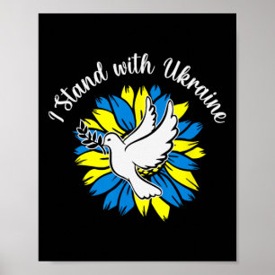 Fred i Ukraina Duva Solros Ukraina Poster