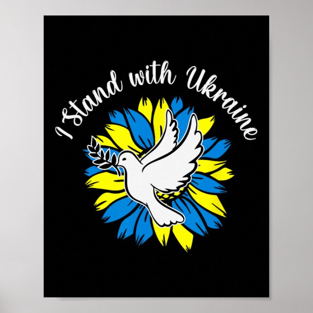Fred i Ukraina Duva Solros Ukraina  Poster (Framsidan)