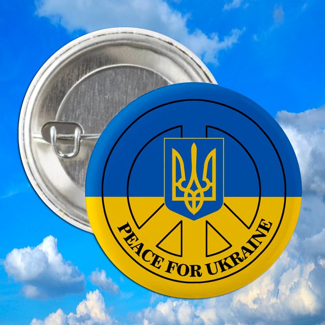 Fred i Ukraina, Flagga i Ukraina, Emblem Knapp (Skapare uppladdad)