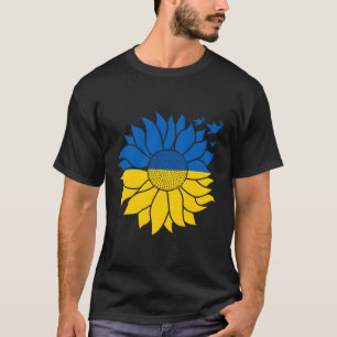 Fred i Ukraina för Ukrainas Flagga T Shirt