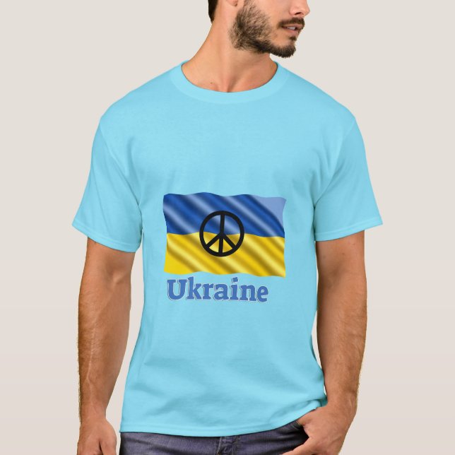 Fred i Ukraina - fred och Kärlek T-Shirt (Framsida)
