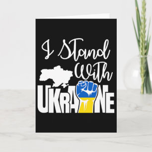 Fred i Ukraina Jag Står Med Ukraina Kort