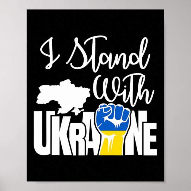 Fred i Ukraina Jag Står Med Ukraina  Poster (Framsidan)
