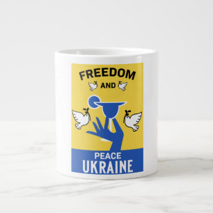 Fred i Ukraina - Kärlek och stöd Jumbo Mugg