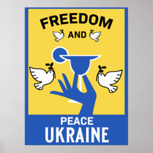 Fred i Ukraina - Kärlek och stöd till stora delar Poster