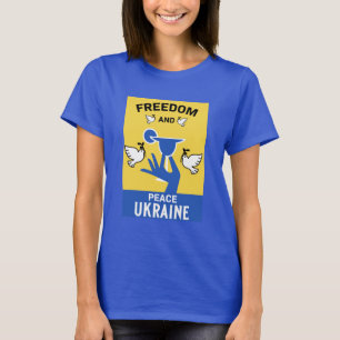 Fred i Ukraina - Kärlek och stöd till T-Shirt