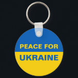 Fred i Ukraina och Flagga Nyckelring<br><div class="desc">Fred i Ukraina och Flagga</div>
