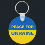 Fred i Ukraina och Flagga Nyckelring<br><div class="desc">Fred i Ukraina och Flagga</div>