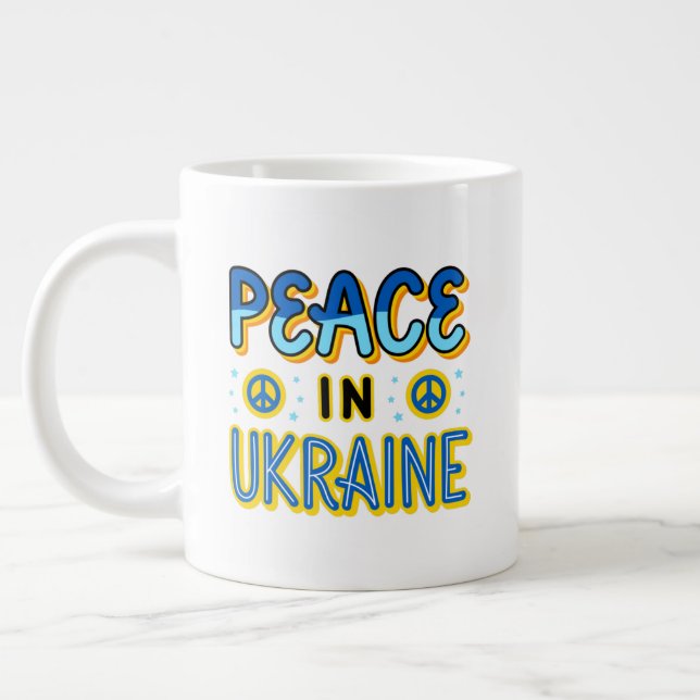 Fred i Ukraina Specialty Jumbo Mugg (Vänster)