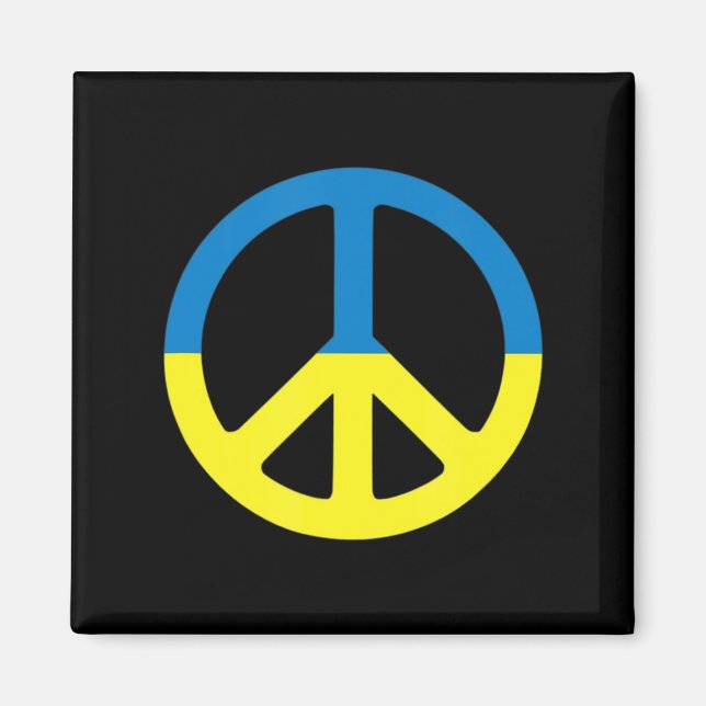 Fred i Ukraina Stå upp med Ukrainas stöd för Storb Magnet (Framsidan)