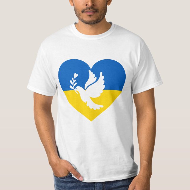 Fred i Ukraina T-Shirt (Framsida)
