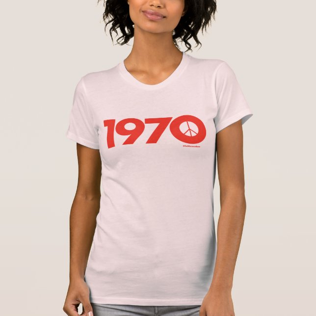 Fred i utslagsplatsen 1970 (rosor) t shirt (Framsida)