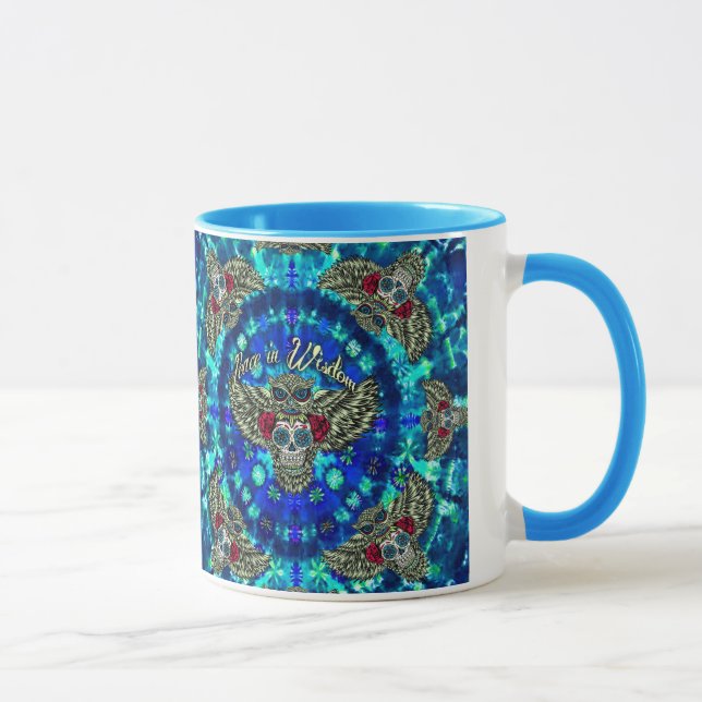 Fred i vishettiefärg med sockerskalleugglan Art. Mugg (Höger)