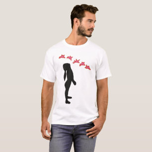 Fred, ingen mer Krig Basic T-Shirt, vit T-shirt