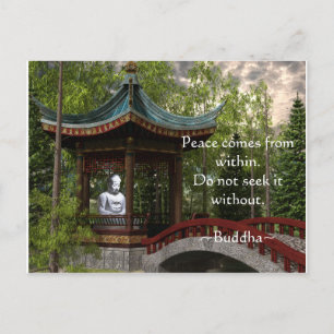 Fred inifrån, buddha-citat vykort