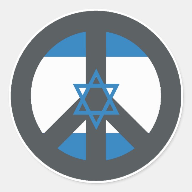 Fred Israel Runt Klistermärke (Framsida)