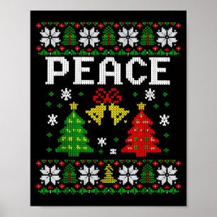 Fred Jag Kommer I Fred Par Matchande Fula Jul Poster