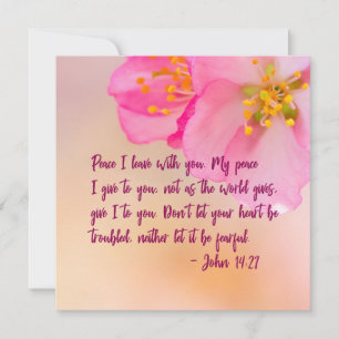 Fred jag Lämnar med er kristna Blommigt