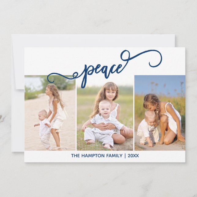 Fred jul fotokollage julkort (Framsida)