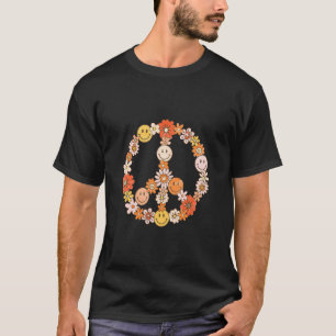 Fred kärlek 60-talet 70-talet Hippie kostym Färgri T Shirt