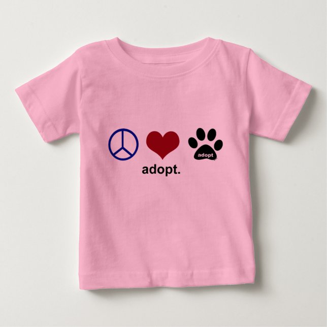 Fred, Kärlek, Anta T-shirt (Framsida)