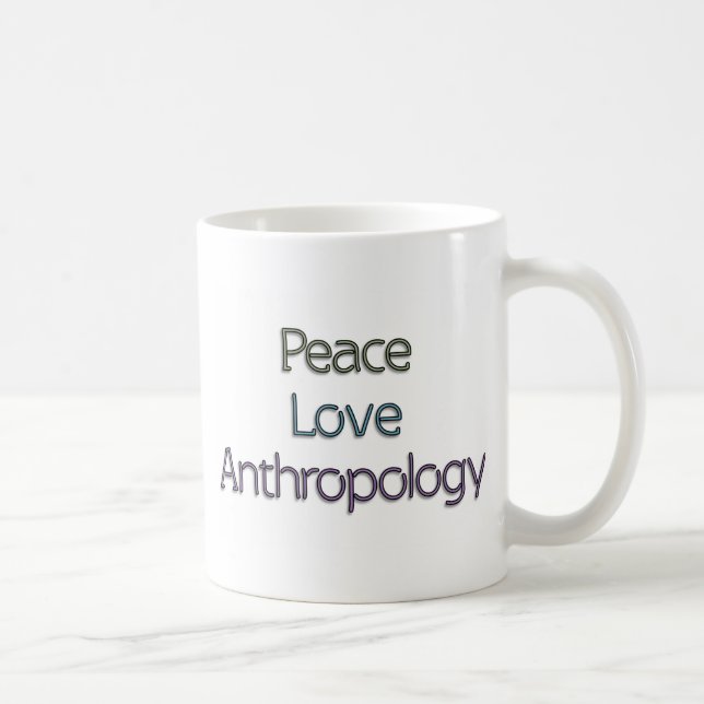 Fred kärlek, antropologi kaffemugg (Höger)