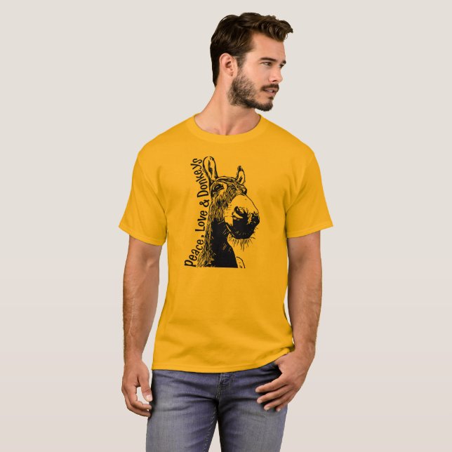Fred, kärlek & åsnaT-tröja T-shirt (Hel framsida)