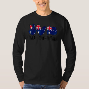 Fred kärlek Australien Internationella fredens dag T Shirt