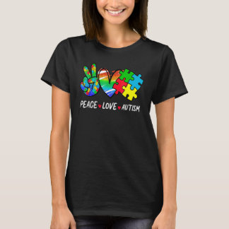 Fred kärlek Autism Medvetenhet Poppa det Fidget Le T Shirt