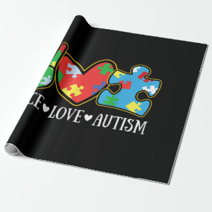 Fred Kärlek Autism Pusselband Autism Acceptans Presentpapper