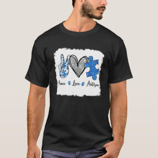 Fred kärlek autism skylt t-shirt plus storlek