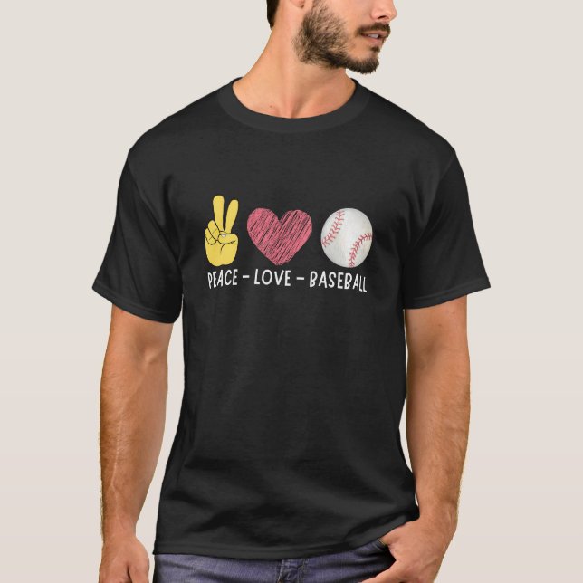Fred kärlek baseball t shirt (Framsida)