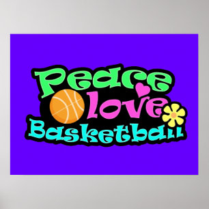 Fred kärlek, basket; Retro Poster