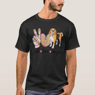 Fred kärlek Beagle söt hund mamma mors dag T Shirt