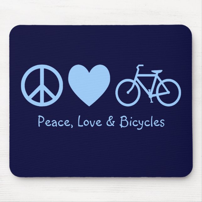 Fred, Kärlek & Bicycles Mousepad Musmatta (Framsidan)