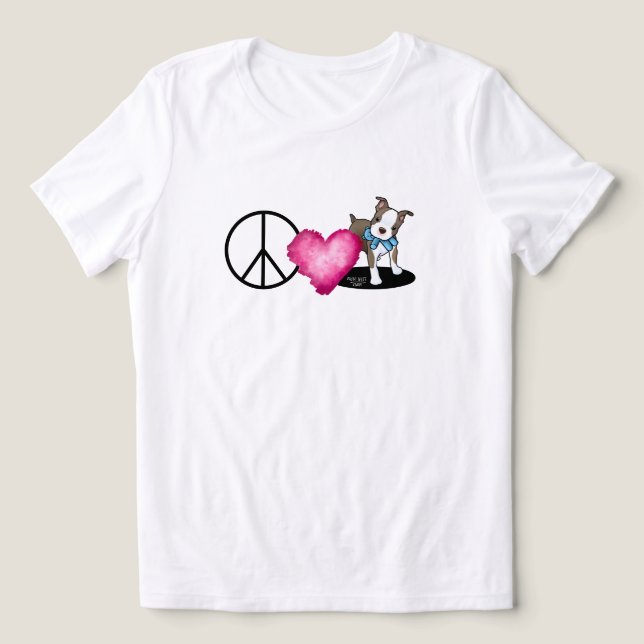Fred kärlek Bostons T-shirt (Design Framsida)