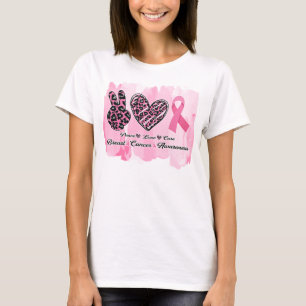 fred kärlek botar bröstcancer t shirt