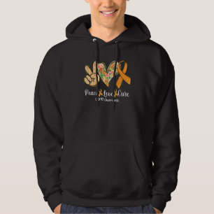 Fred kärlek botemedel orange band COPD medvetenhet Hoodie