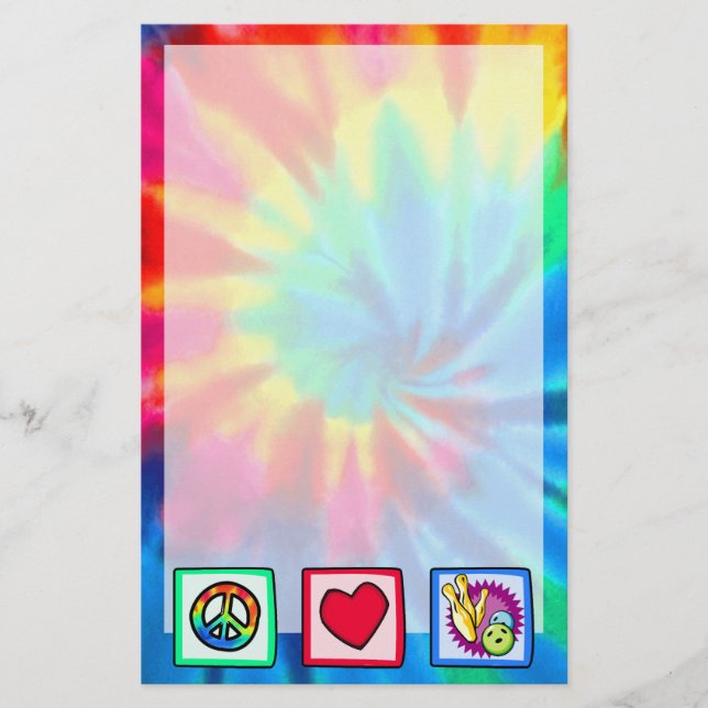 Fred, Kärlek, Bowling Brevpapper (Framsida)