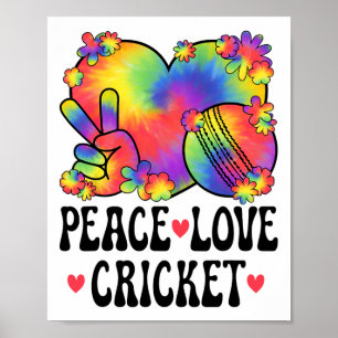 Fred kärlek cricket älskare 60-talet 70-tal hippie poster