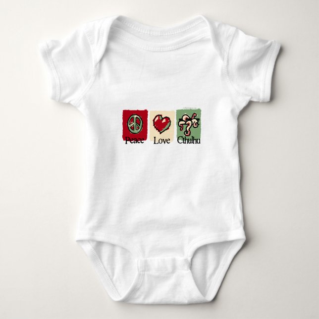 Fred. Kärlek. Cthulhu. T-shirt (Framsida)